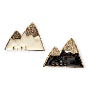 Snowy Mountains Enamel Pins